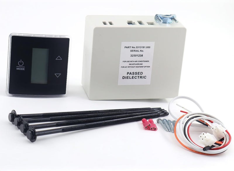 QHHR 3316230.000 RV Wall Thermostat/Relay Box Heat/Cool for Dometic for RV/Camper Conditioners 3316230.700 with Black Wall Thermostat 3316230.714 - Image 2